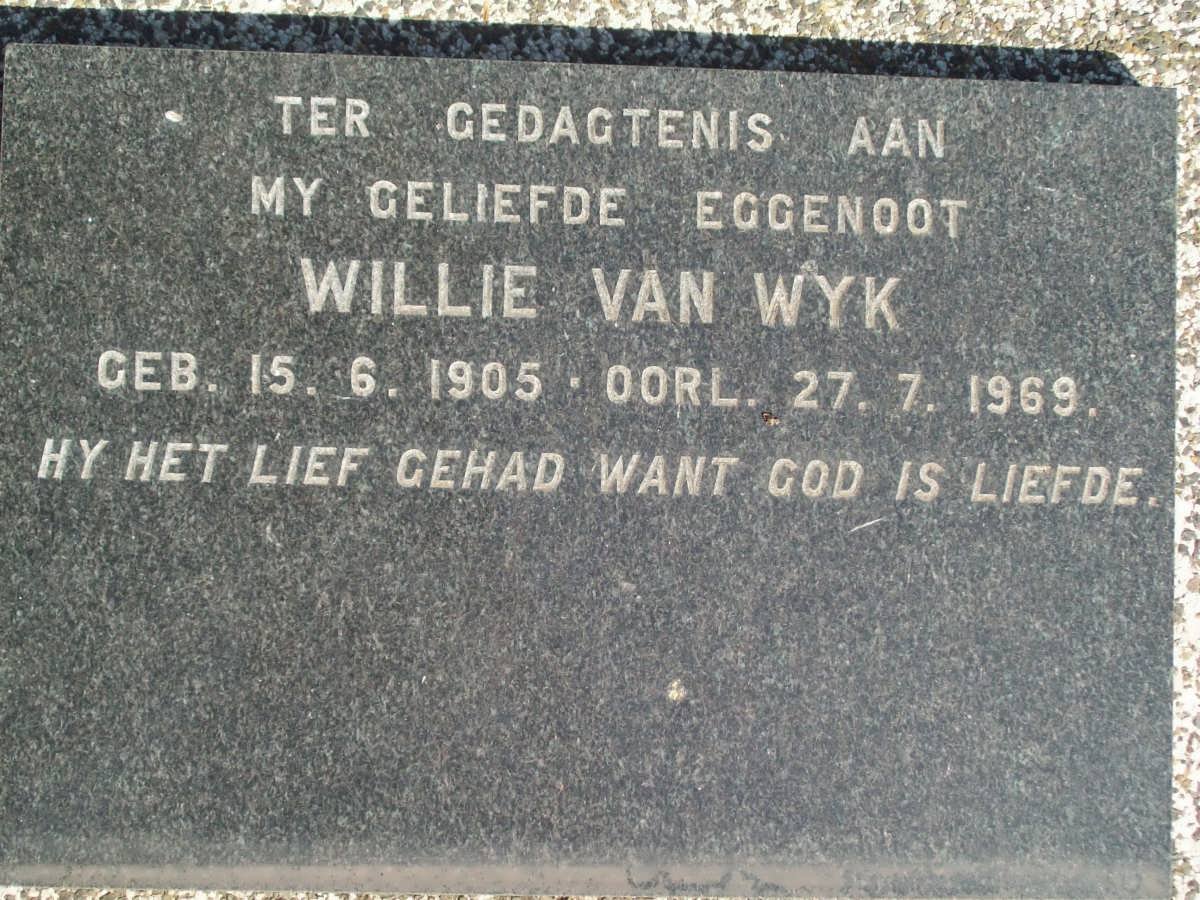 WYK Willie, van 1905-1969