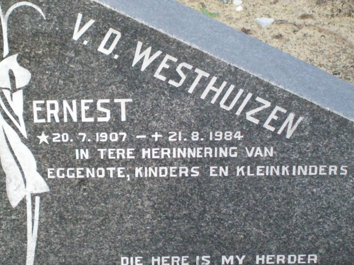 WESTHUIZEN Ernest, v.d. 1907-1984