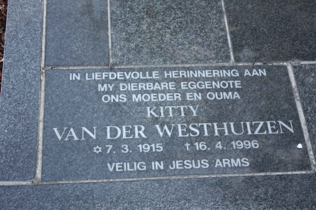 WESTHUIZEN Kitty, van der 1915-1996