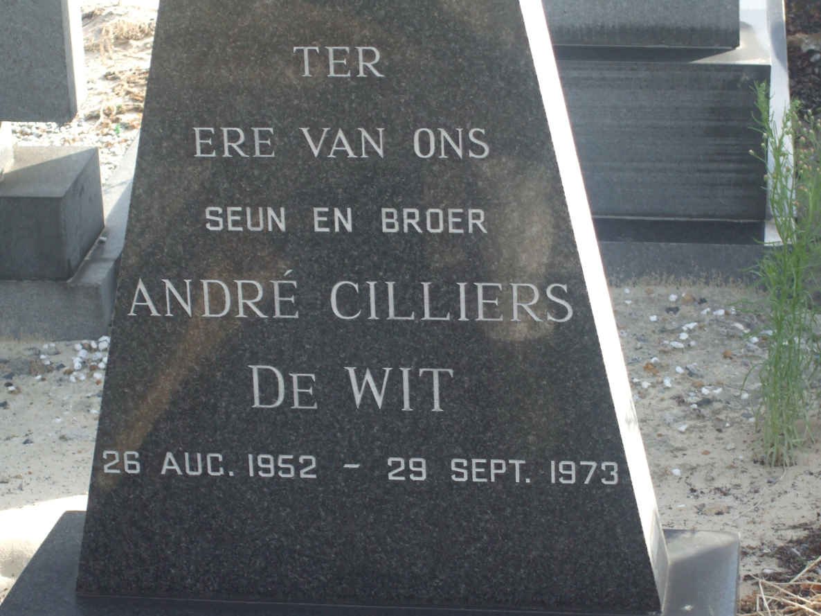 WIT André Cilliers, de 1952-1973