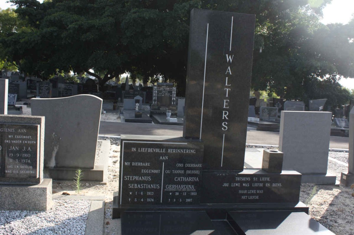 WALTERS Stephanus Sebastianus 1913-1974 &amp; Catharina Gerhardina 1921-2007