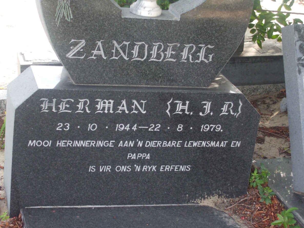 ZANDBERG H.J.R. 1944-1979