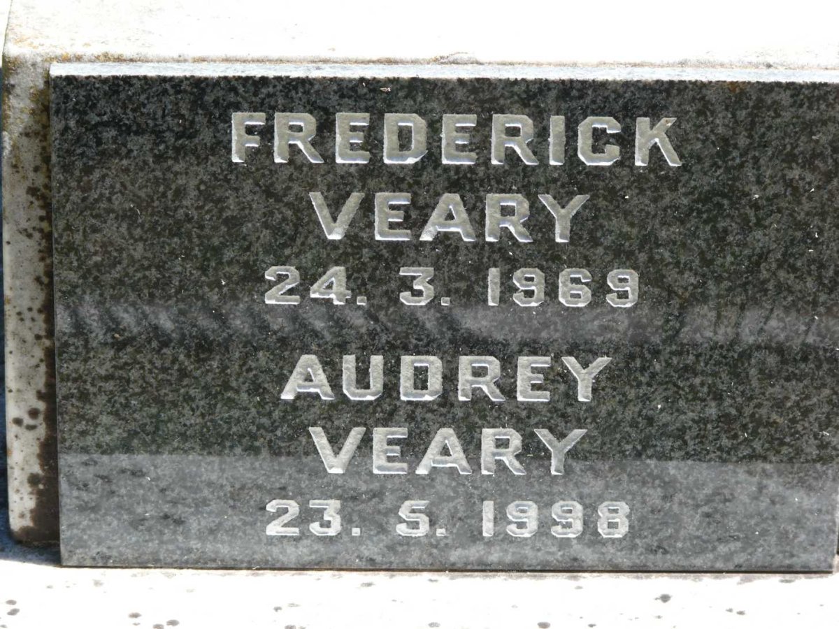 VEARY Frederick -1969 &amp; Audrey -1998