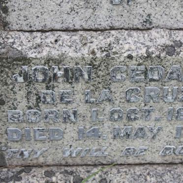 CRUZ John Cedara, de la 1865-1941