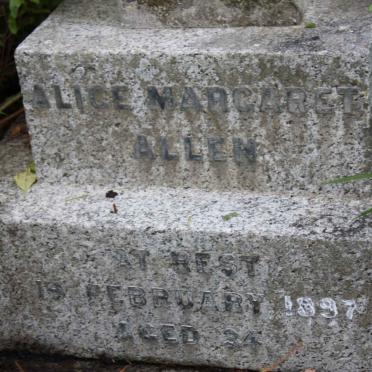 ALLEN Alice Margaret  -1897
