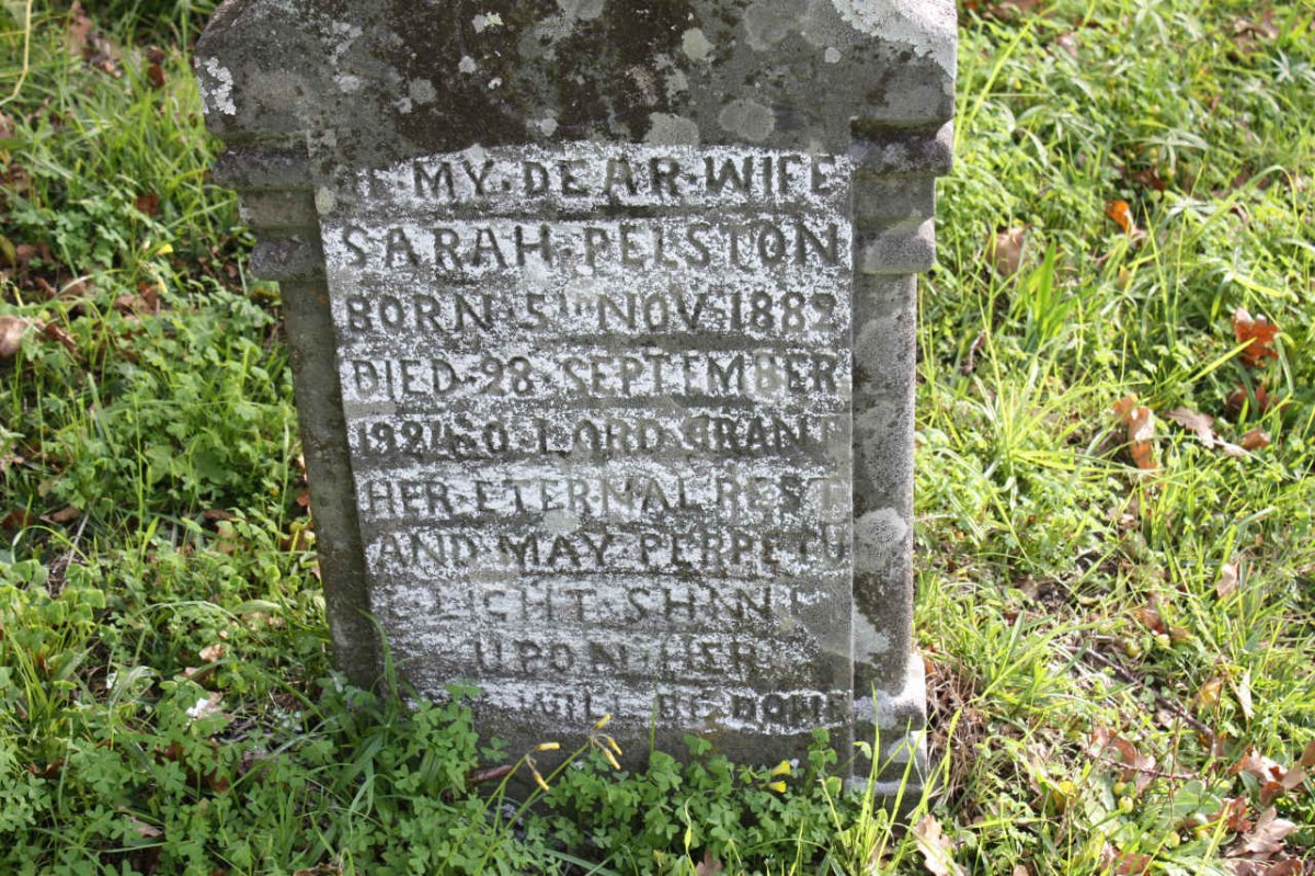 PELSTON Sarah 1882-1924