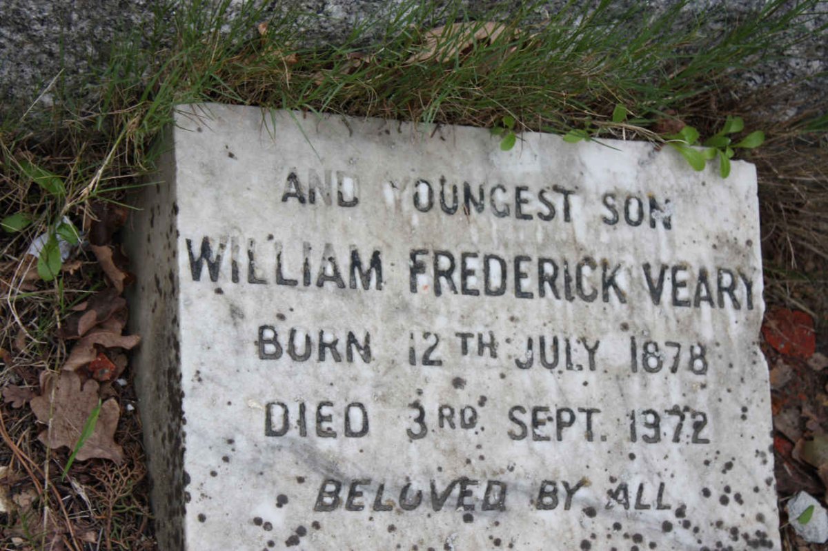VEARY William Frederick 1878-1972