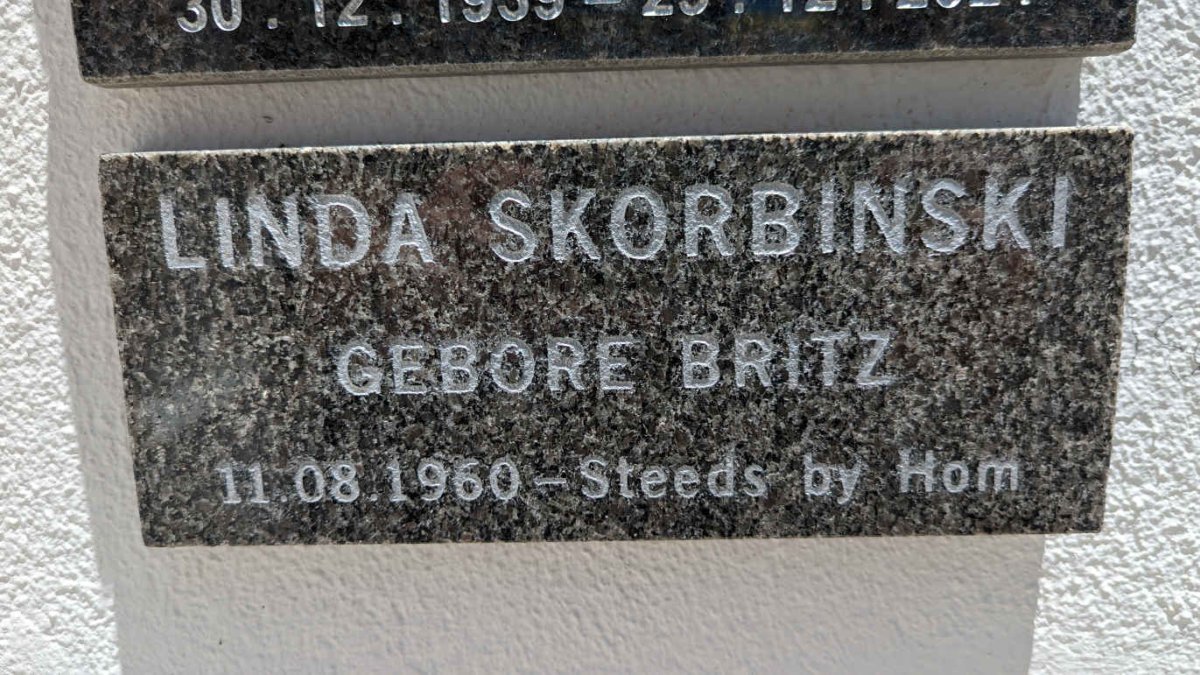 SKORBINSKI Linda nee BRITZ 1960-