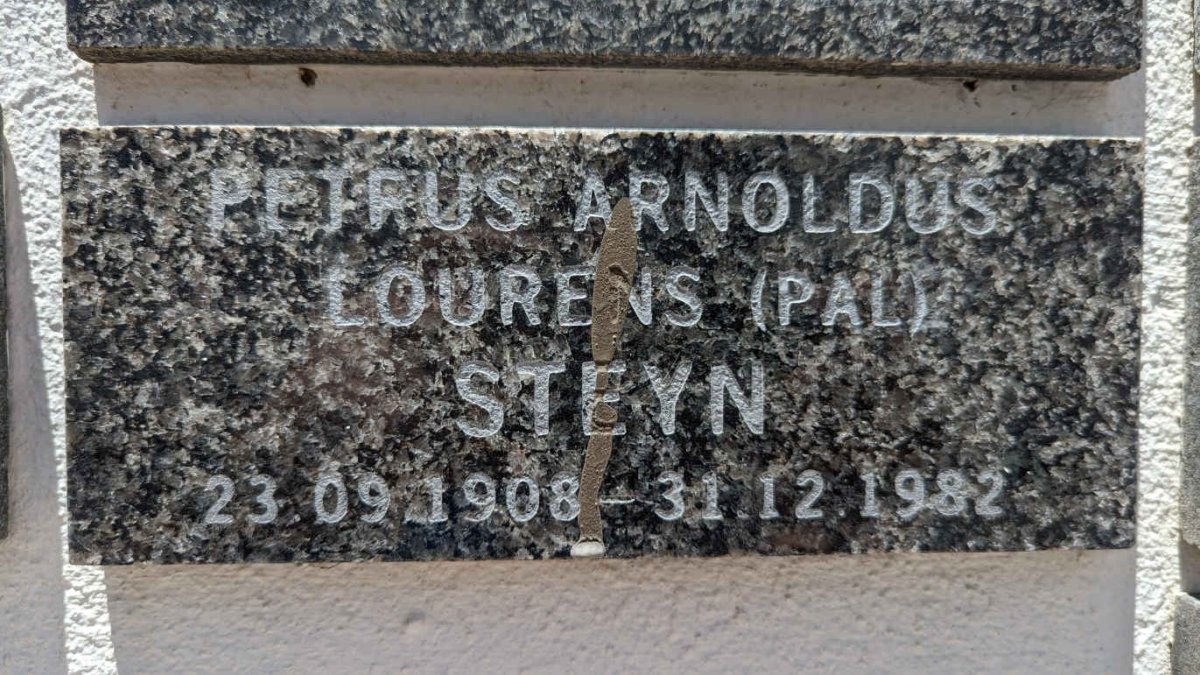 STEYN Petrus Arnoldus Lourens 1908-1982