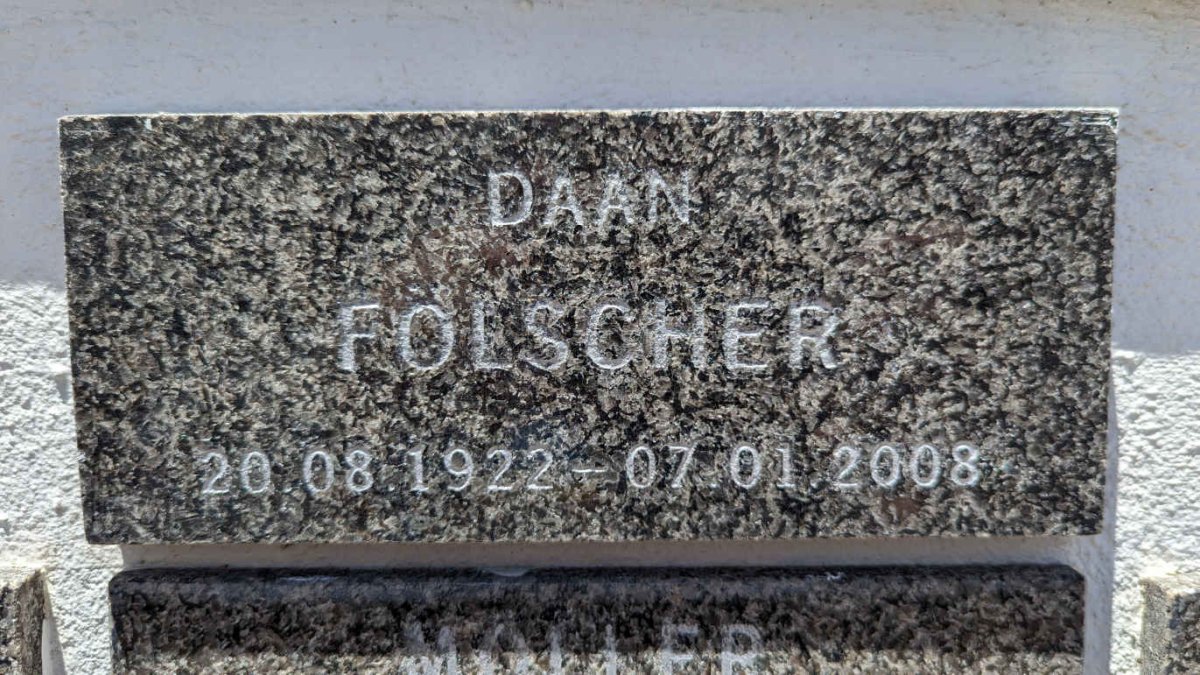 FOLSCHER Daan 1922-2008