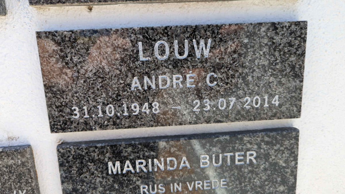 LOUW Andre C. 1948-2014