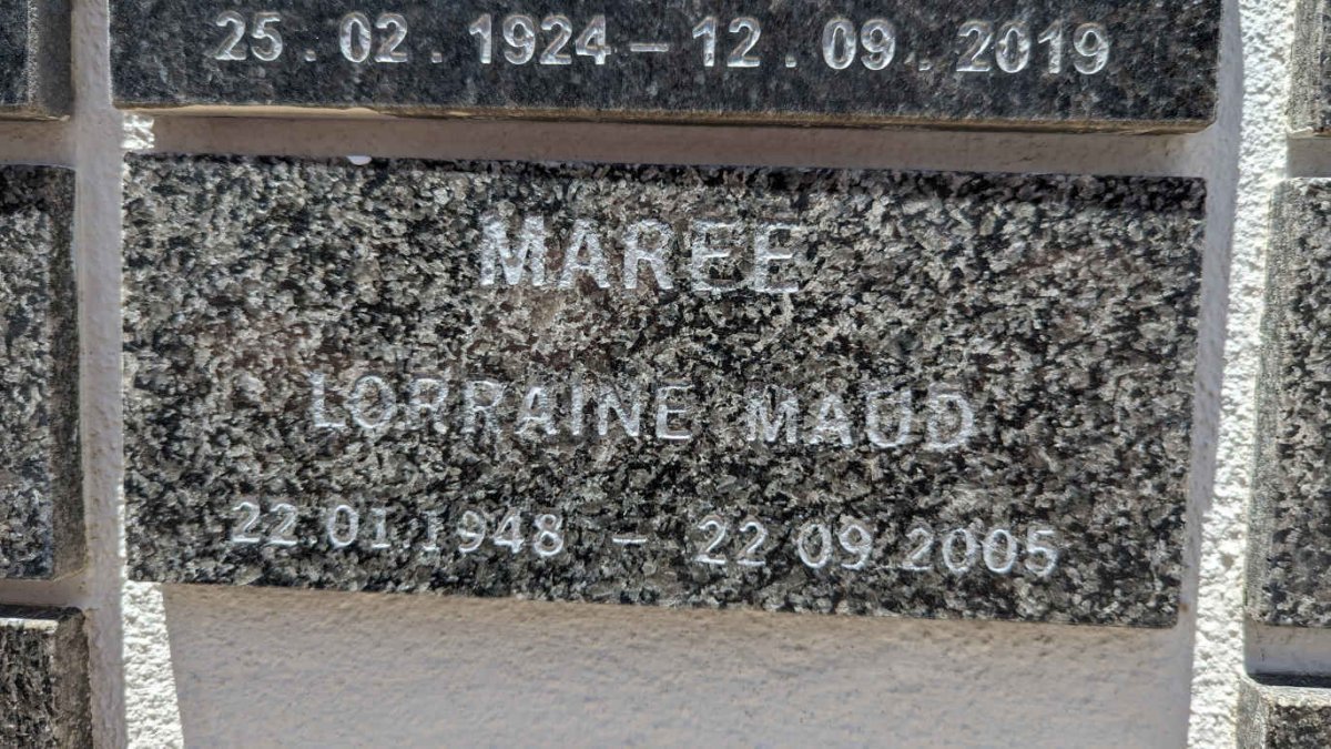 MAREE Lorraine Maud 1948-2005