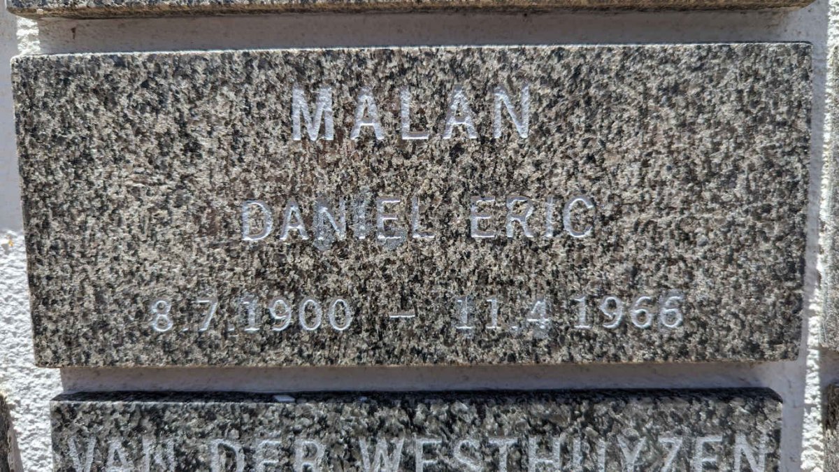 MALAN Daniel Eric 1900-1966