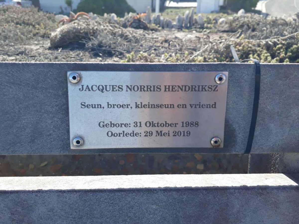 HENDRIKSZ Jacques Norris 1988-2019