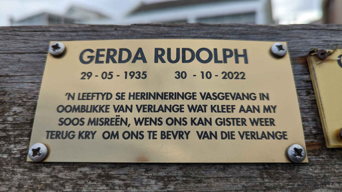 RUDOLPH Gerda 1935-2022