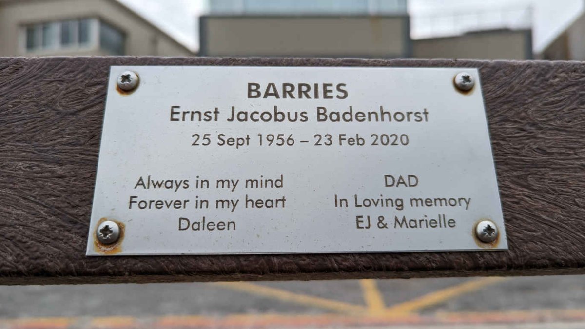 BADENHORST Ernst Jacobus 1956-2020