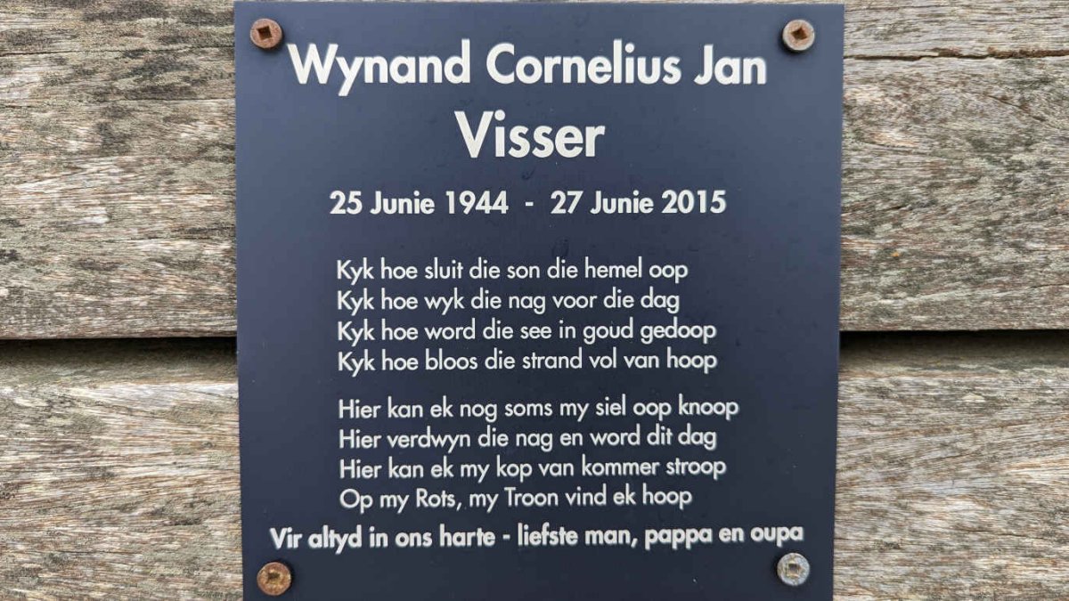 VISSER Wynand Cornelius Jan 1944-2015