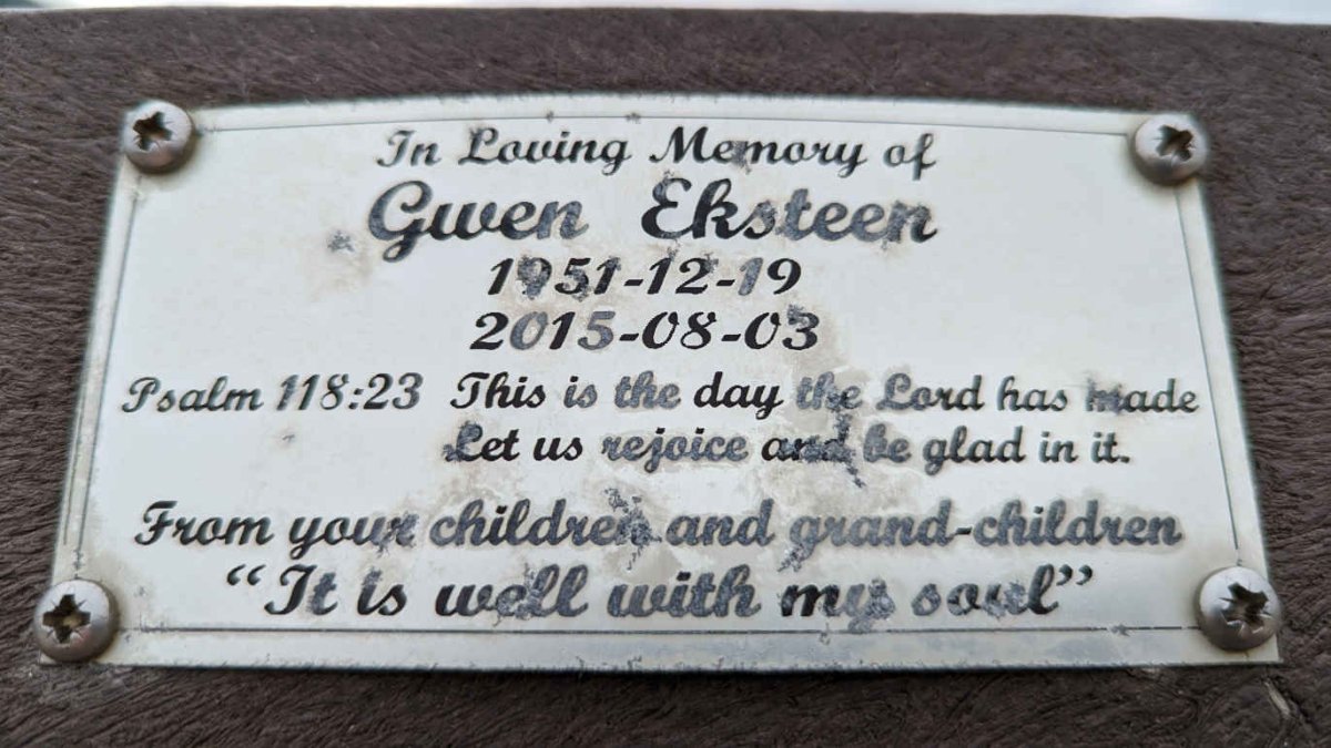 EKSTEEN Gwen 1951-2015