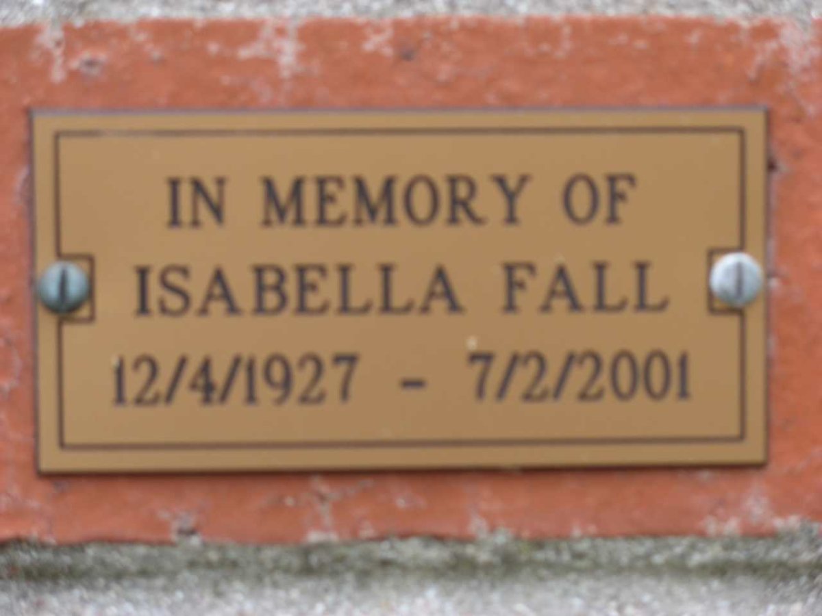 FALL Isabella 1927-2001