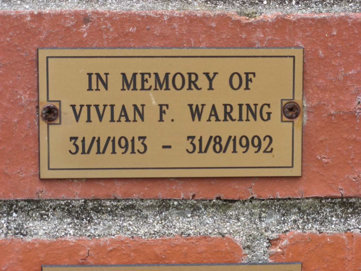 WARING Vivian F. 1913-1992