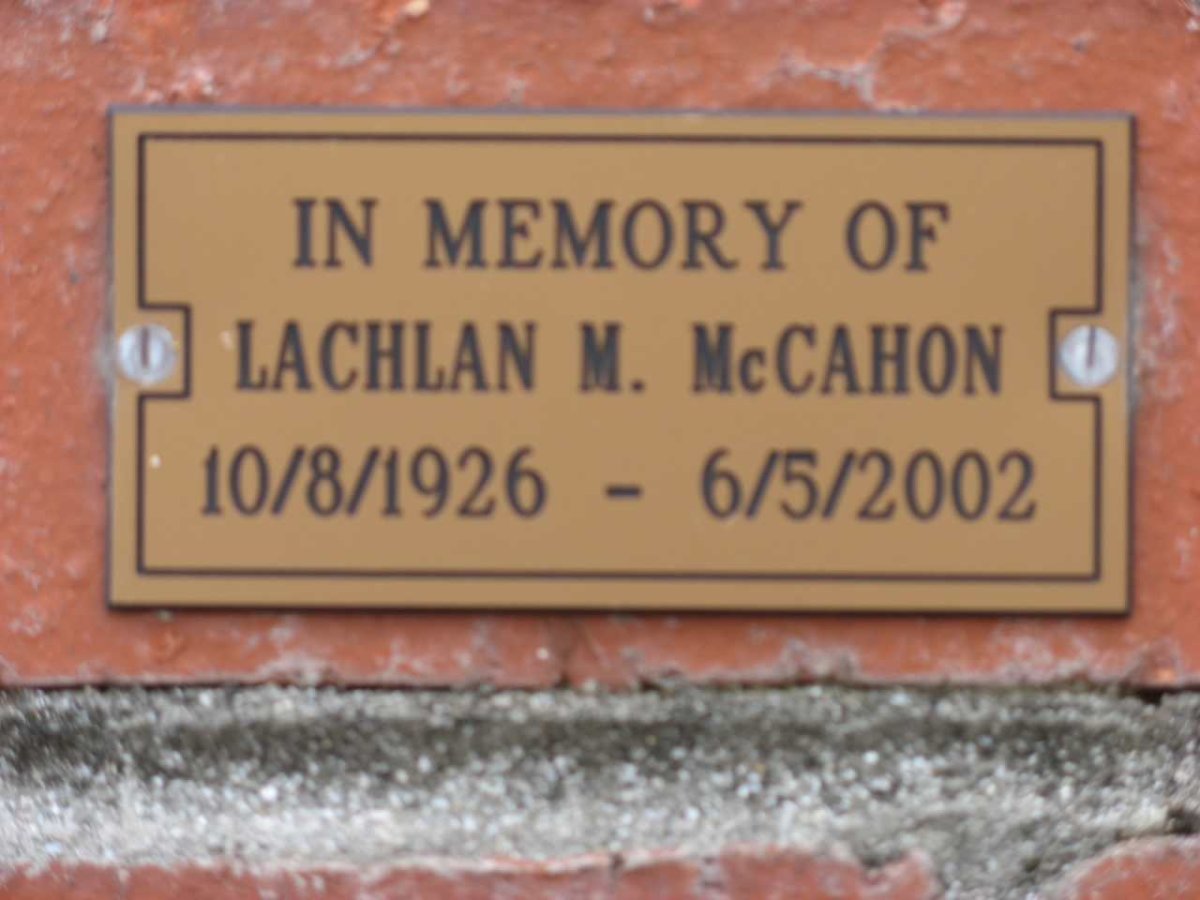 McCAHON Lachlan M. 1926-2002