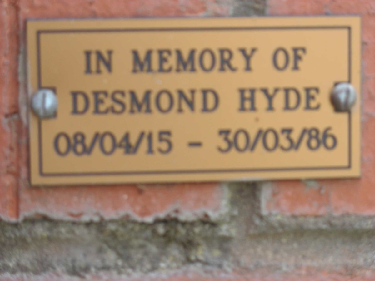 HYDE Desmond 1915-1986
