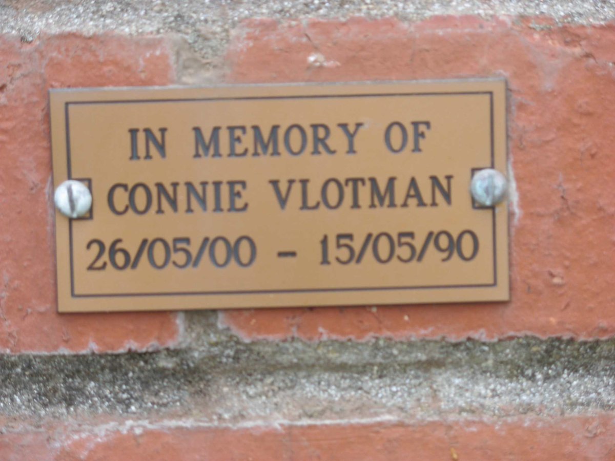 VLOTMAN Connie 1900-1990