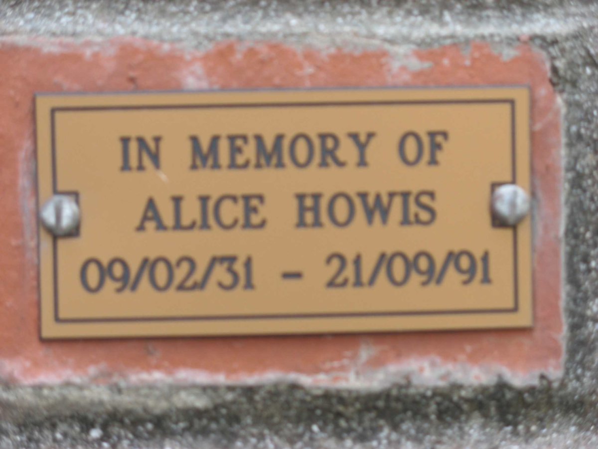 HOWIS Alice 1931-1991