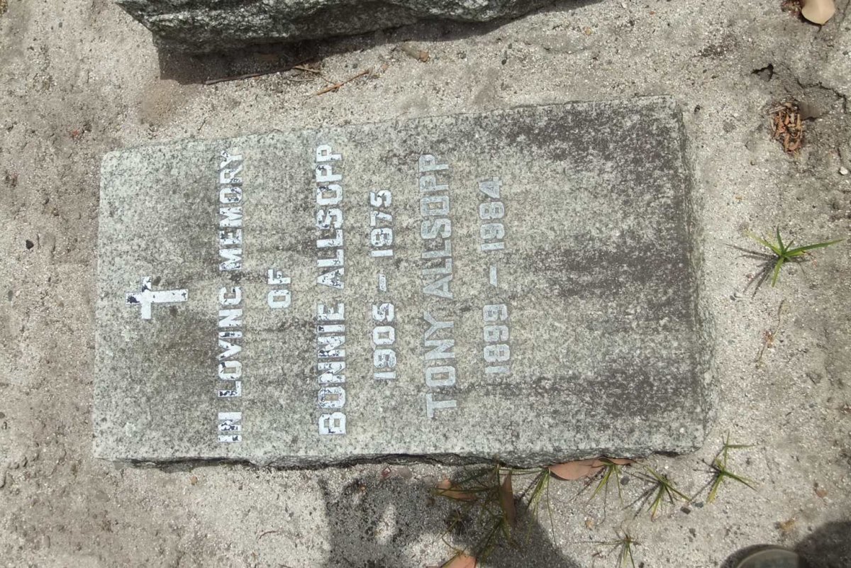 ALLSOP Tony 1899-1984 &amp; Bonnie 1905-1975