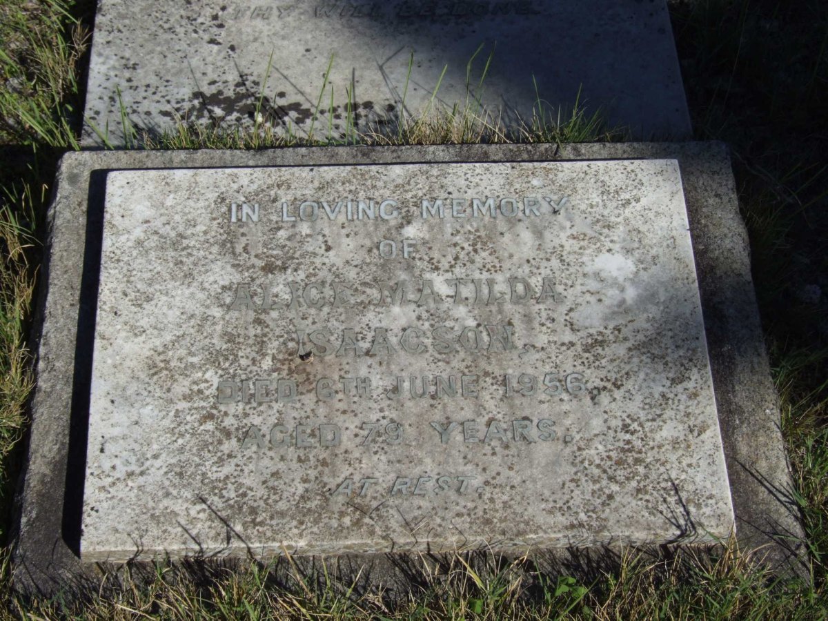 ISAACSON Alice Matilda -1956