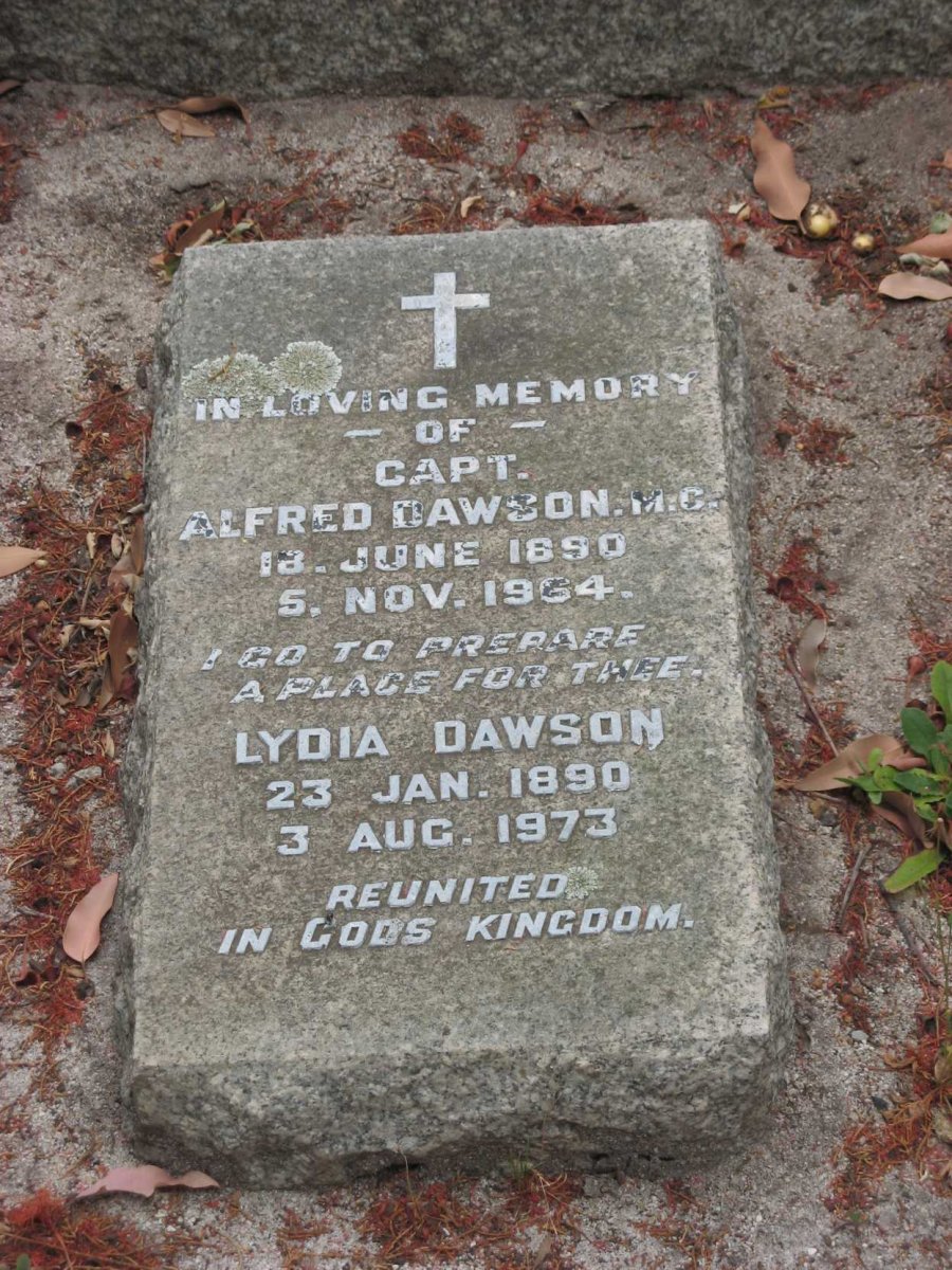 DAWSON Alfred 1890-1964 &amp; Lydia 1890-1973