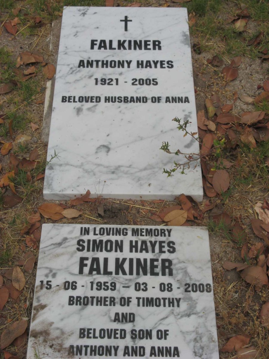 FALKINER Anthony Hayes 1921-2005 :: FALKINER Simon Hayes 1959-2008