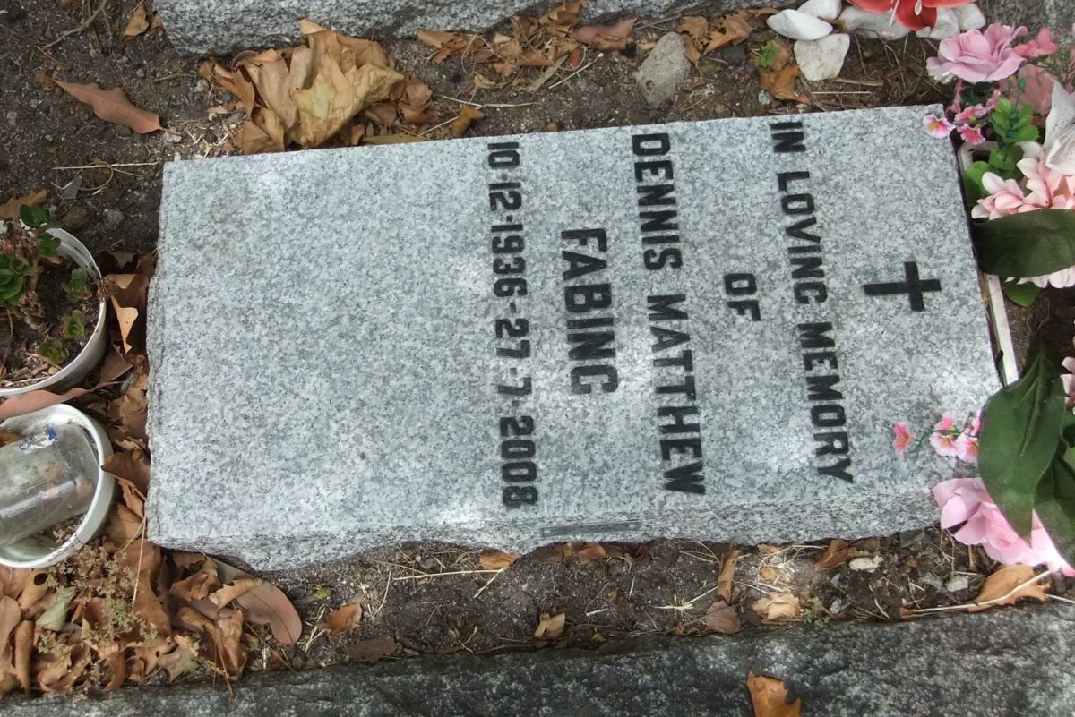 FABING Dennis Matthew 1936-2008
