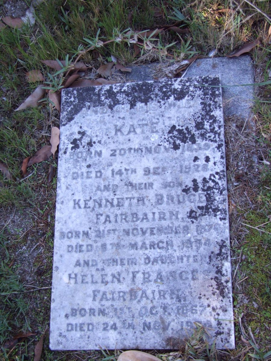 FAIRBAIRN Kate 1839-1928 :: FAIRBAIRN Kenneth Bruce 1876-1934