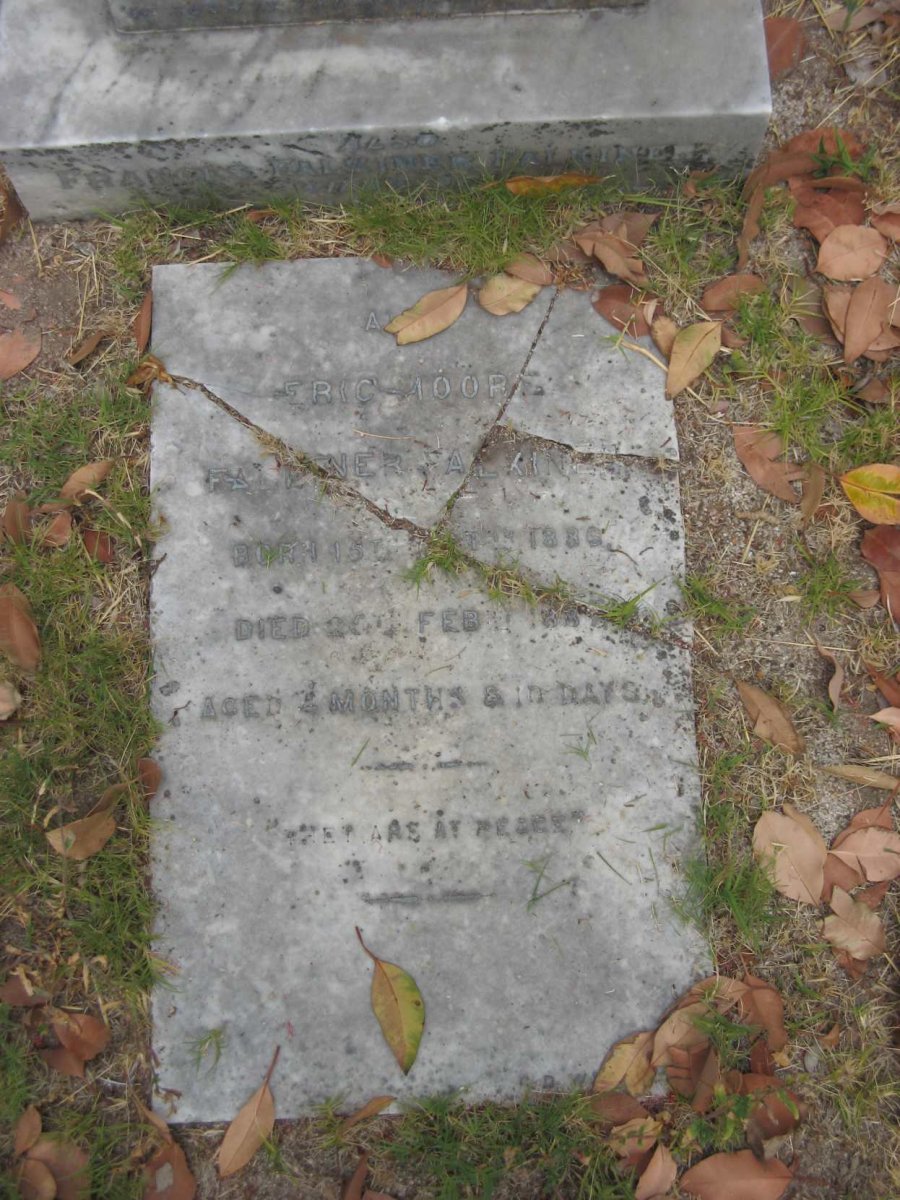 FALKINER Eric Moore Falkiner 1886-1887