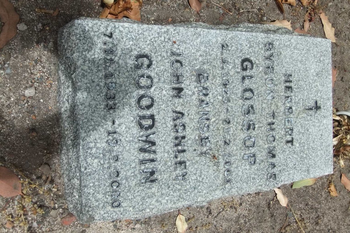 GLOSSOP Herbert Byron Thomas 1925-2001 :: GOODWIN Bransby John Ashley 1933-2000