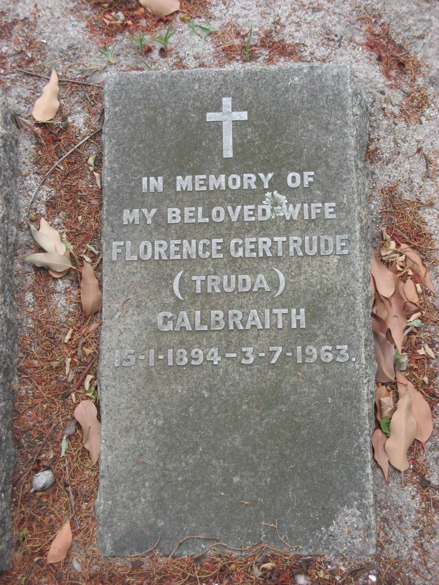 GALBRAITH Florence Gertrude 1894-1963