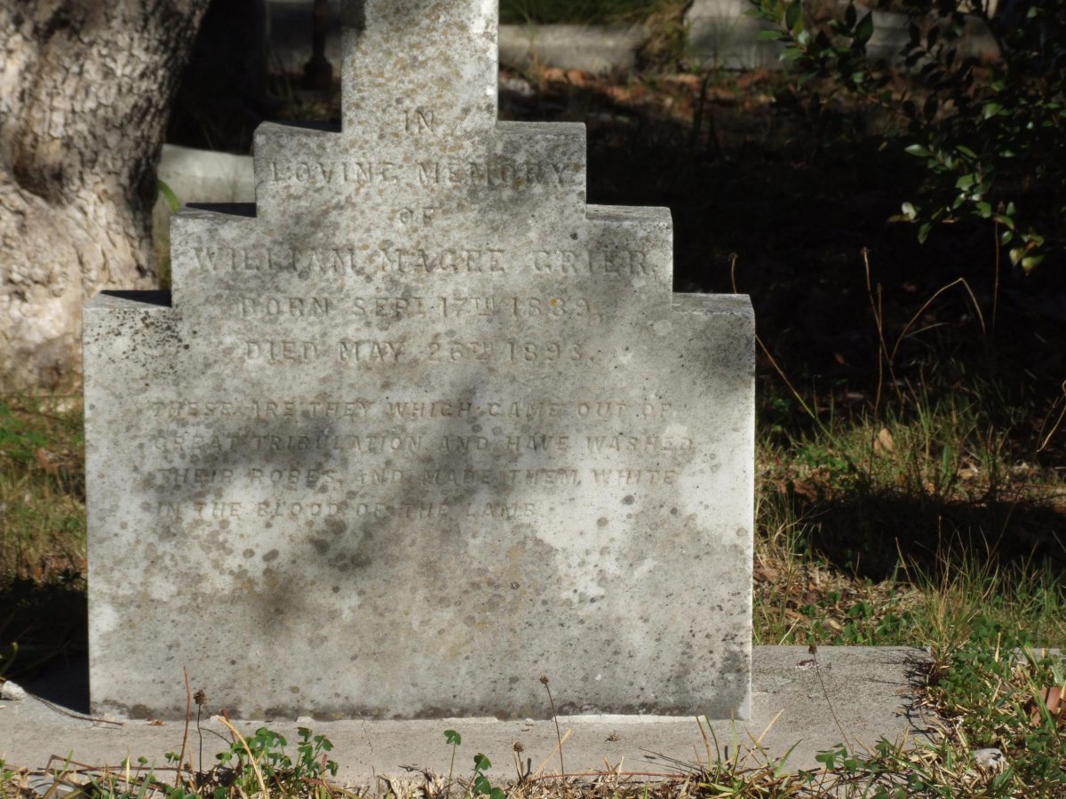 GRIER William Magee 18?9-1893