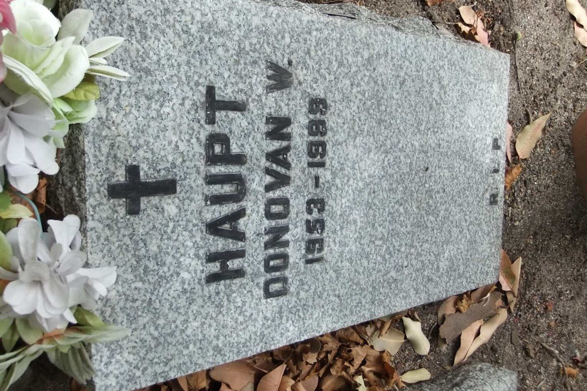 HAUPT Donovan W. 1953-1999