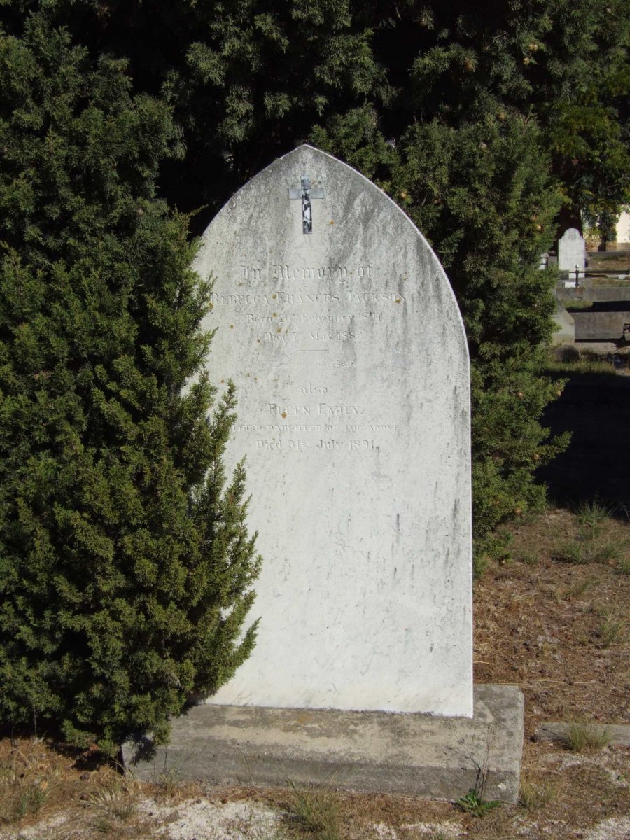 JACKSON Rebecca Frances 1841-1882 :: JACKSON Ellen Emily -1891