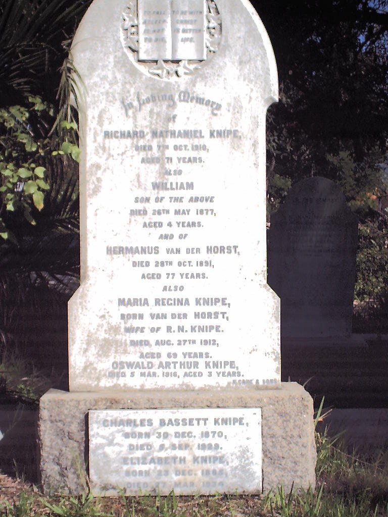 KNIPE Richard Nathaniel 1839 - 1910 &amp; Maria Regina VAN DER HORST 1843 - 1912 _01