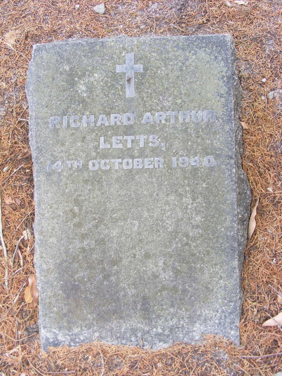 LETTS Richard Arthur  -1940