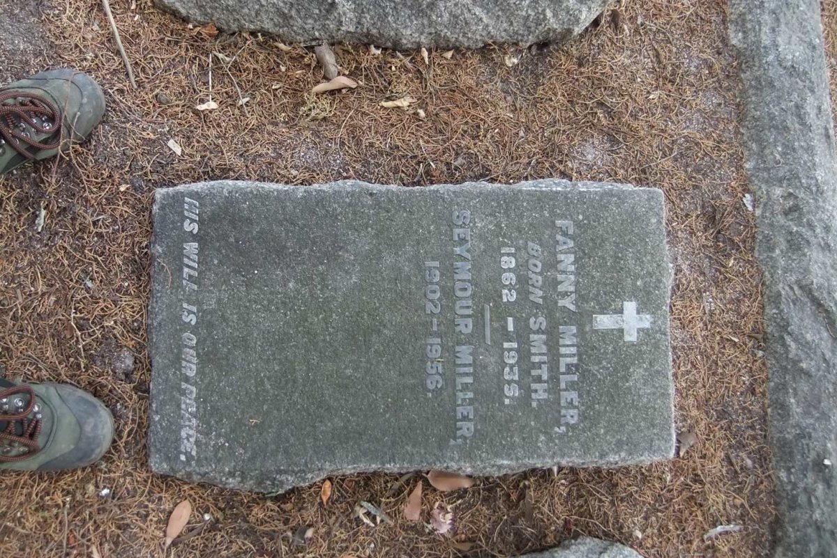 MILLER Fanny nee SMITH 1862-1935 :: MILLER Seymour 1902-1956