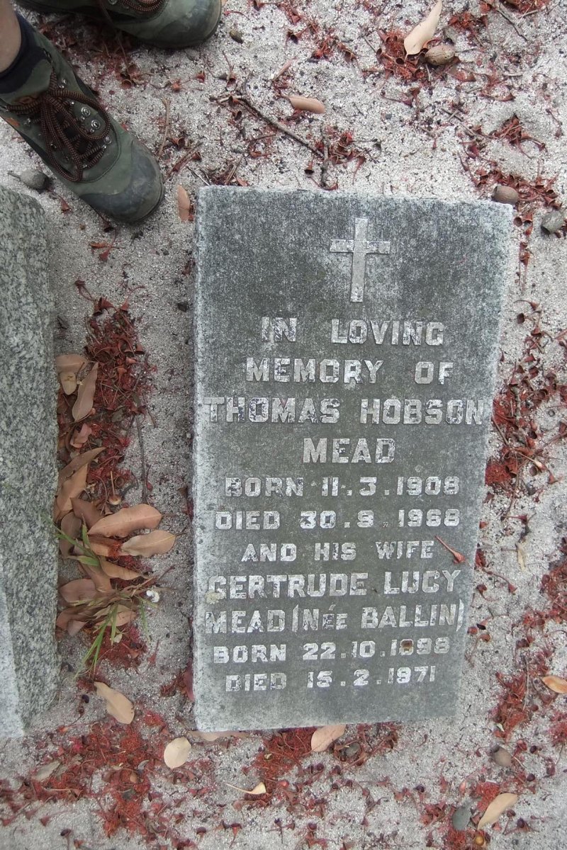 MEAD Thomas Hobson 1908-1968 &amp; Gertrude Lucy BALLIN 1898-1971