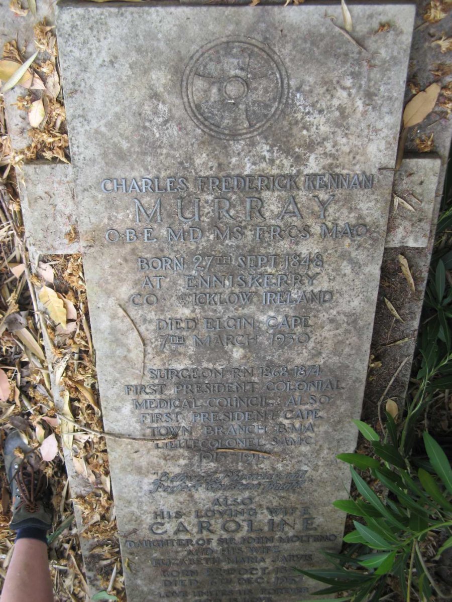 MURRAY Charles Frederick Kennan 1848-1930 &amp; Caroline nee MOLTENO 1852-1937