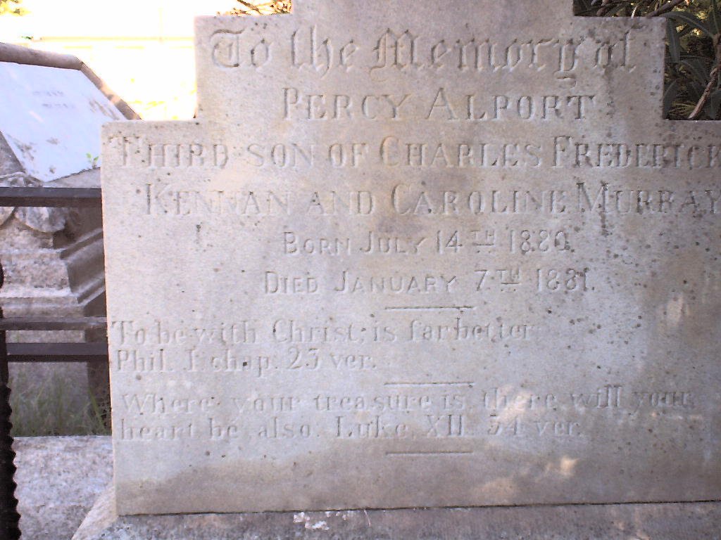 MURRAY Charles Alport 1880 - 1881