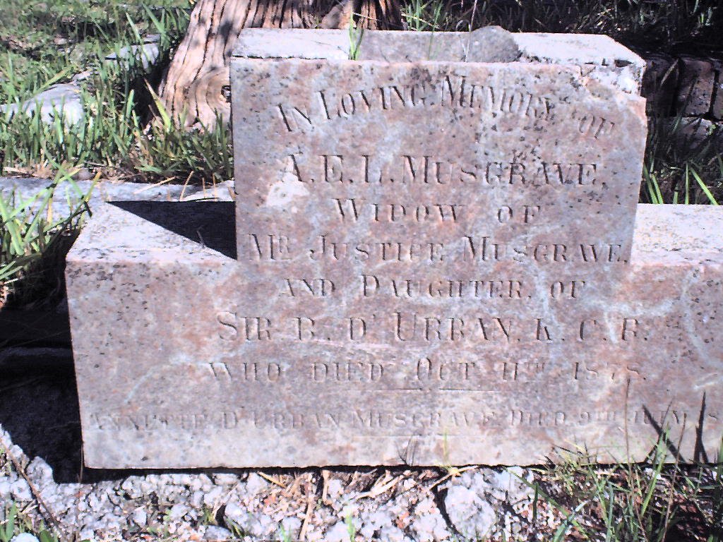 MUSGRAVE A.E.L. nee D'URBAN -1878 :: MUSGRAVE Annette D'URBAN -1894