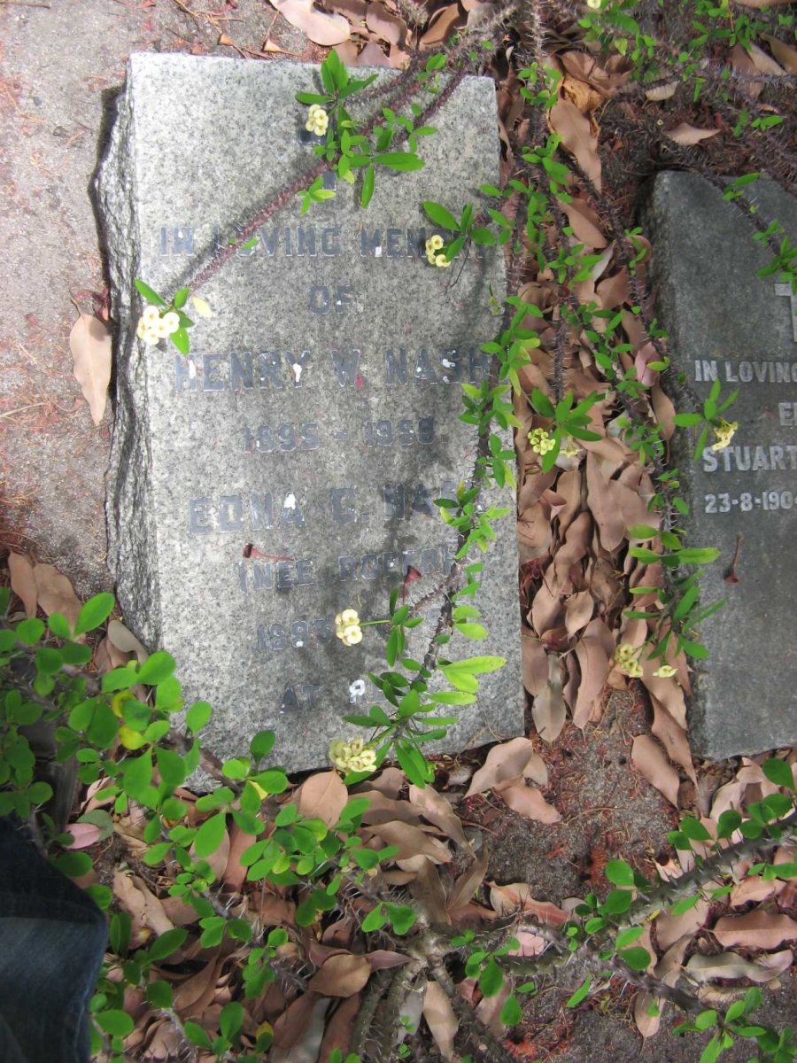 NASH Henry W. 1895-1959 &amp; Edna C. nee ROBERTS 1893-?