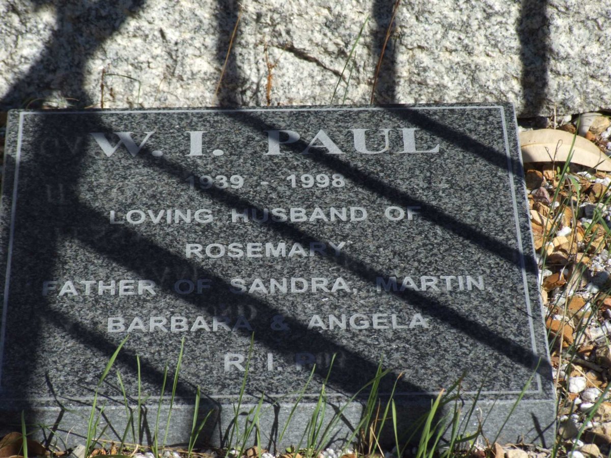 PAUL W.I. 1939-1998