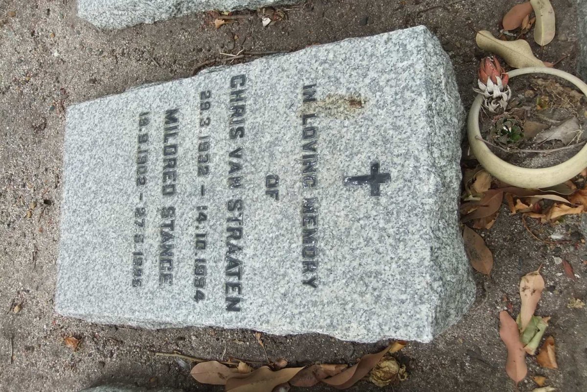 STANGE Mildred 1902-1995 :: VAN STRAATEN Chris 1932-1994